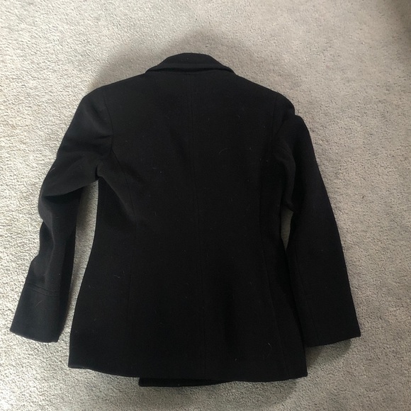 Calvin Klein Elegant Black Pea Coat - Picture 7 of 7
